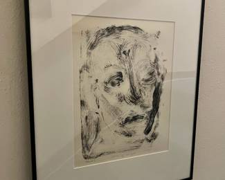 Framed & Matted 1981 Impressionist Painting "Faze of Hunger" by Joe Reno