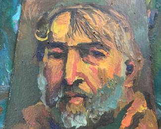 Self Portrait Oil Painting on Canvas by Joe Reno