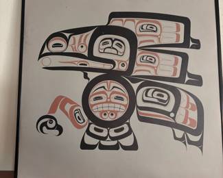 Framed Print "Tlingit Raven" by Glen Rabena 