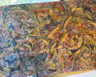 Scribble Abstract Painting by Joseph de La Torre