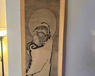 Japanese Scroll Painting of Daruma