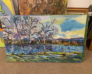 Expressionist Landscape Painting by Joe Reno