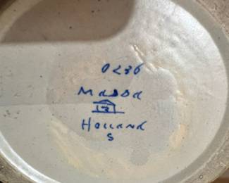 Pair of Matching Gouda Pottery Holland "Massa" Vases