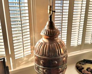 Copper Table Lamp
