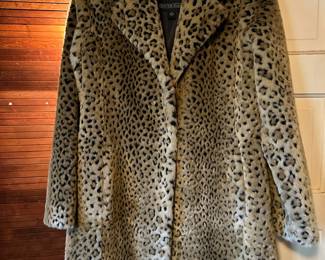 Kristen Blake Cheetah Faux Fur Jacket