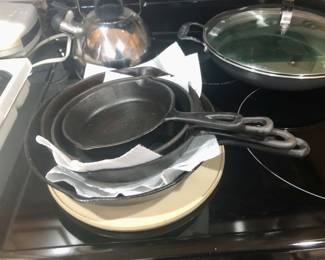 Cast iron pans