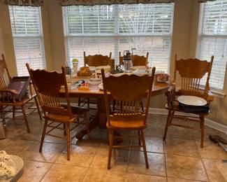 Dining table - six chairs