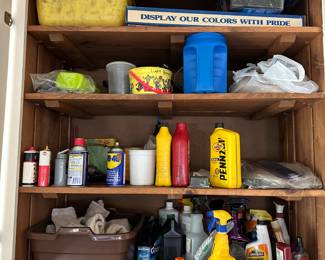 a lot of garage items, tools/gardening