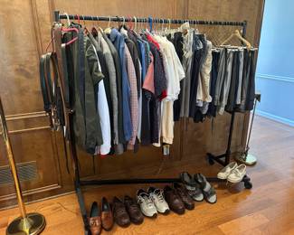 mens clothing size Large/ 36&38. shoes 10.5/11