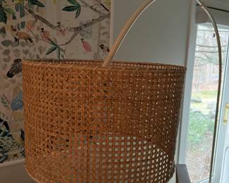 Rattan Arc Lamp