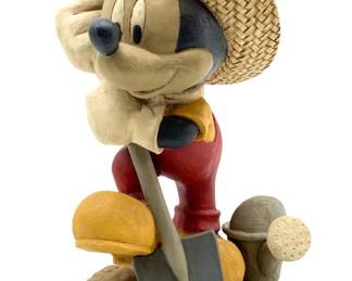 Disney 2001 Henri Studio Mickey w/ Rake Sculpture
