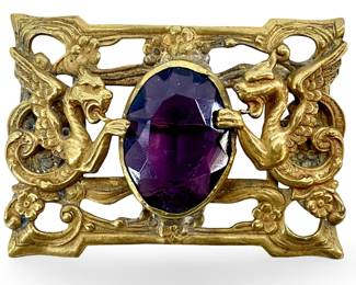Antique Victorian Dragon Brooch
