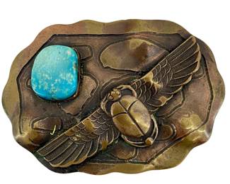 Antique Art Deci Scarab Beetle Brooch
