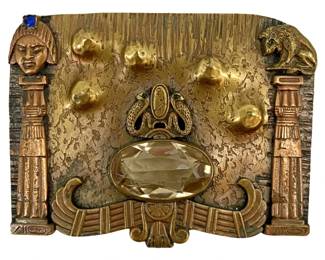 Antique Art Deco Egyptian Brooch
