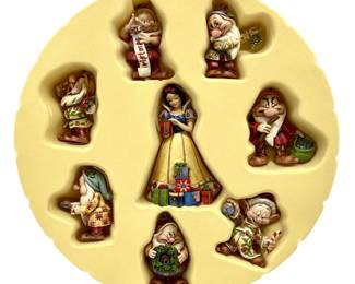 Jim Shore Snow White/7 Dwarfs Holiday Ornaments
