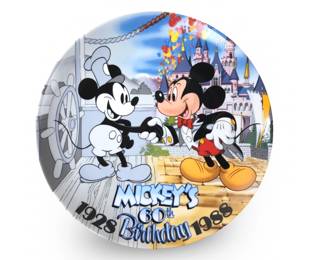 Walt Disney Mickey Mouse 60th Birthday Plate
