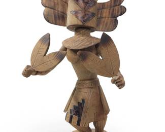 Robert Platero Crow Mother Wood Kachina
