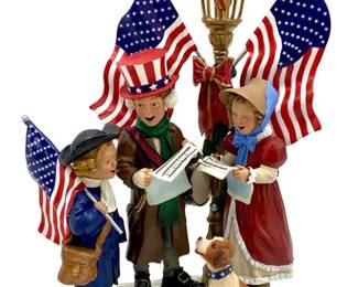 2003 Danbury Mint Patriotic Christmas Sculpture
