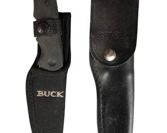 (2) Exceptional Buck Stainless Steel Hunting Knife
