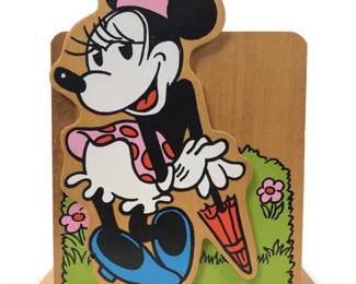 Rare Disney Schmid Hand Painted Wood Music Box
