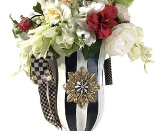 MacKenzie Childs Courtly Check Floral Arrangement
