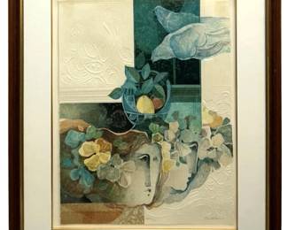 Signed Sunol Alvar Surrealism Intaglio
