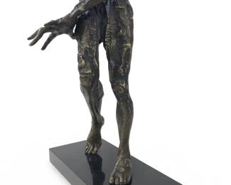 Salvador Dali Exaggerated Woman Abstract Bronze
