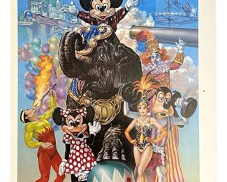 1980s Disney Fantasy Circus Poster
