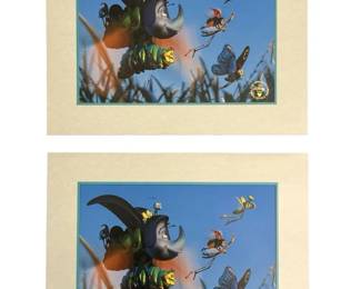 2pc. 1999 A Bugs Life Lithograph Collection
