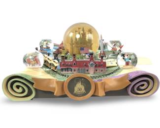 Rare Disney 50th Anniversary Snow Globe Map

