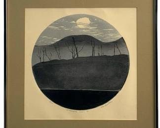 Signed “Devastation Trail II" Etching
