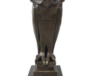 Outstanding Salvador Dali Bronze Owl Sculpture
