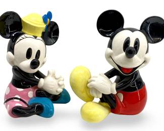 Ceramic Musical Minnie & Mickey Schmid Sculptures
