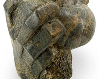 Hand Holding Chihuahua Pot Serpentine Sculpture
