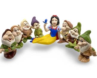 Disney Prod Snow White/Dwarves Mid Century Set

