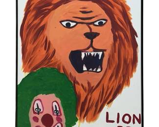 David Shrigley “Lion or Clown?" Serigraph
