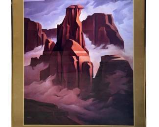 Ed Mell “Canyon Fog" American Artist Poster
