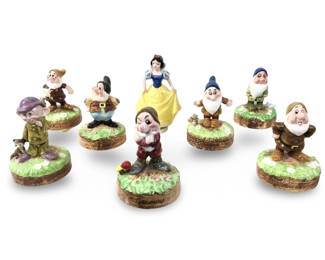 (8pc) Disney Schmid Snow White Seven Dwarf Music
