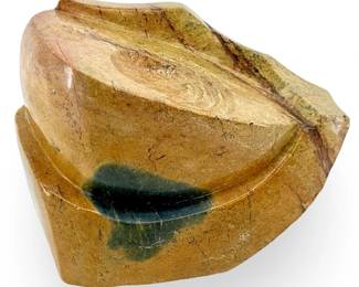 Carved Serpentine “My First Look” by L. Murpinga
