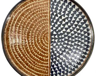 Mid Century Signed Luis Morales Ceramic Plate
