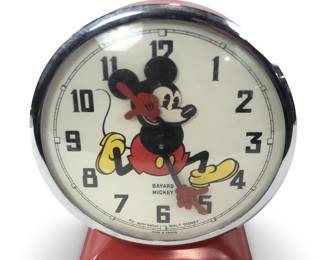 Bayard Mickey Mouse French Alarm Mantle Clock
