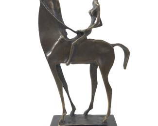 Salvador Dali Working Horse Bronze Sculpture
