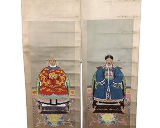 (2)Chinese Patriarch Matriarch Ancestral Scrolls
