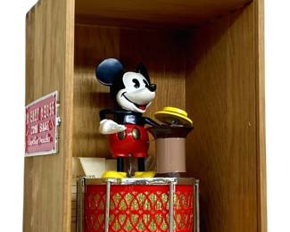 Rare 1980s Walt Disney Mickey Mouse Coin Bank
