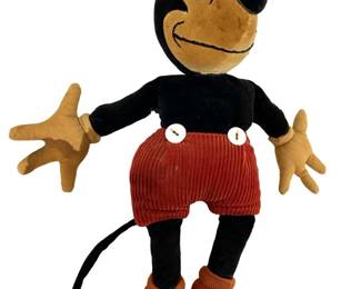 1930’s Walt Disney Mickey Mouse Plush Figure
