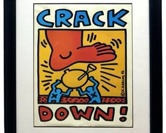 Keith Haring “Crack Down" Serigraph
