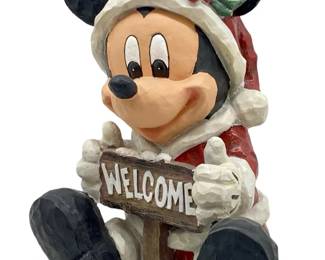 Disney Christmas Santa Mickey ‘Welcome’ Figure
