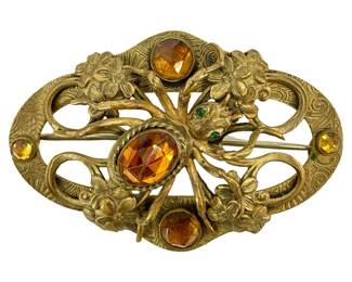 Antique Art Nouveau Spider Brooch
