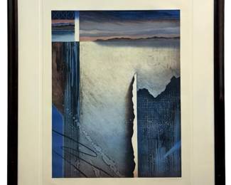 Signed “Zound Space XLIII-90" Serigraph
