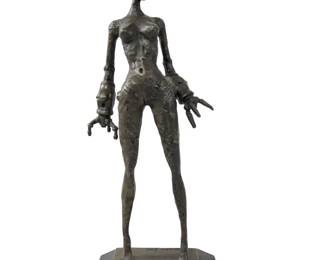 Salvador Dali Nude Female Steampunk Bronze Statue
